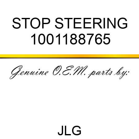 STOP STEERING 1001188765