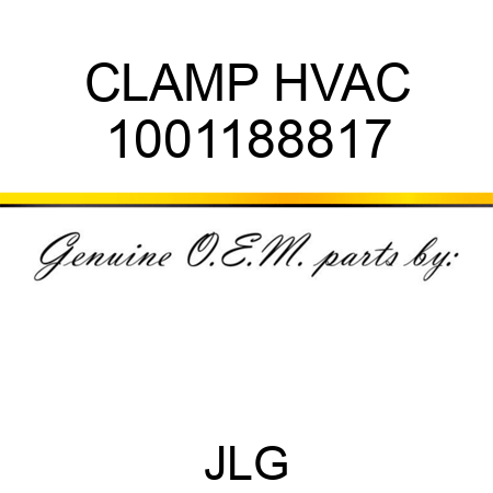 CLAMP HVAC 1001188817