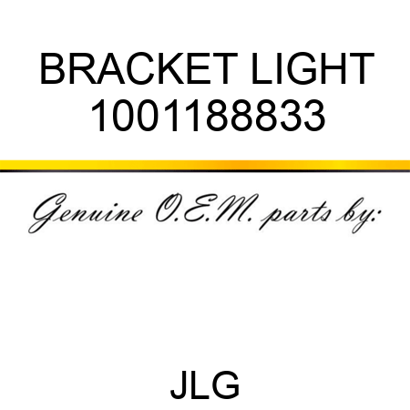 BRACKET LIGHT 1001188833