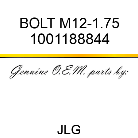 BOLT M12-1.75 1001188844