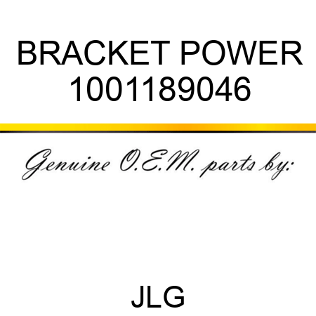 BRACKET POWER 1001189046