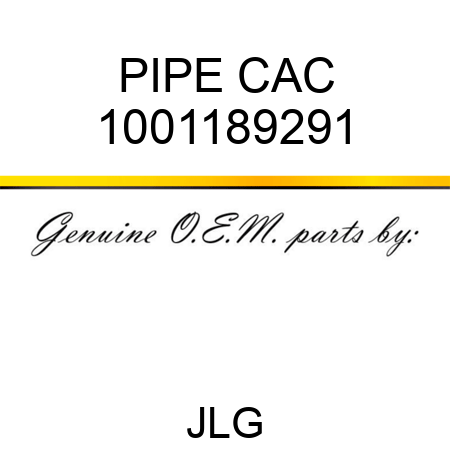 PIPE CAC 1001189291