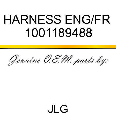 HARNESS ENG/FR  1001189488