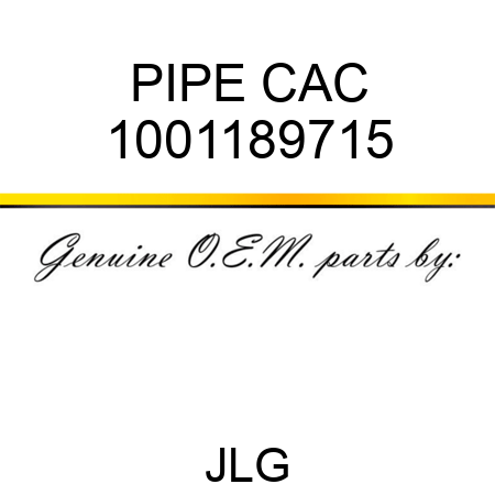 PIPE CAC 1001189715