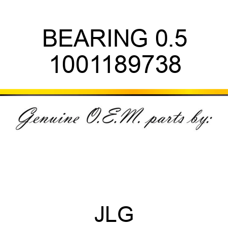 BEARING 0.5 1001189738