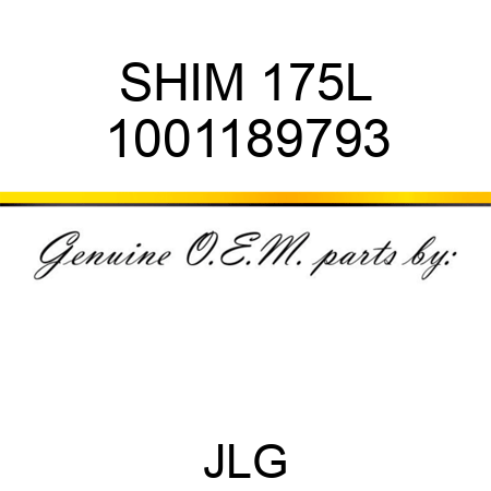 SHIM 175L 1001189793