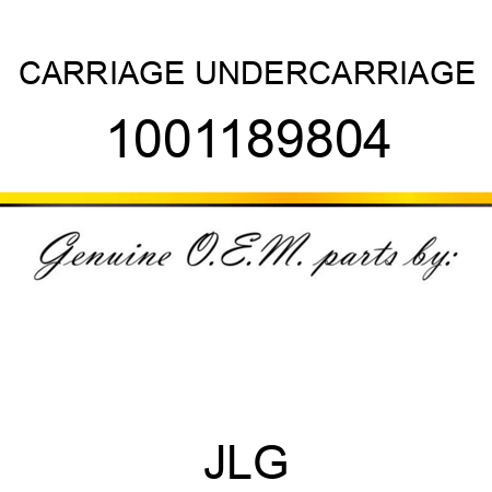 CARRIAGE UNDERCARRIAGE 1001189804