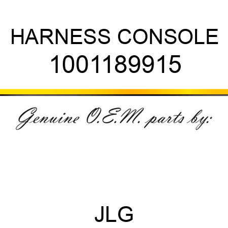 HARNESS CONSOLE 1001189915