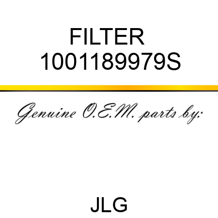FILTER  1001189979S