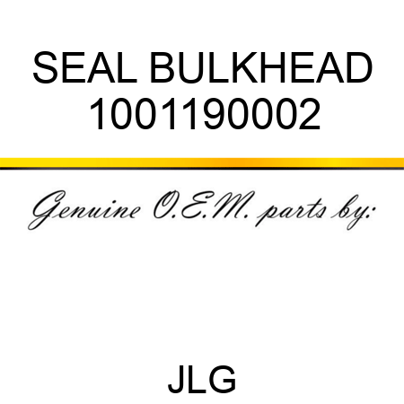 SEAL BULKHEAD 1001190002