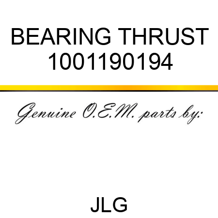 BEARING THRUST 1001190194