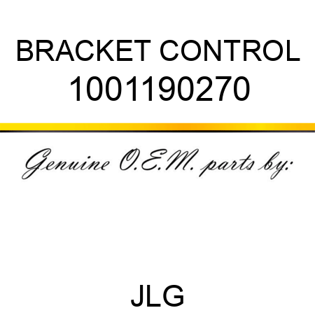BRACKET CONTROL 1001190270