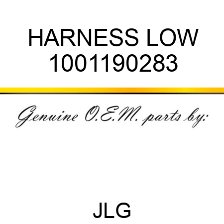 HARNESS LOW 1001190283