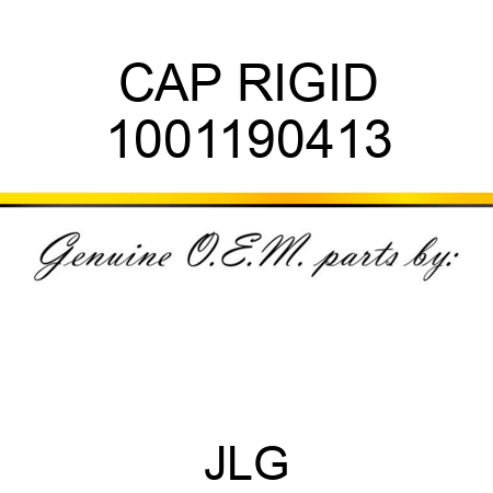CAP RIGID 1001190413