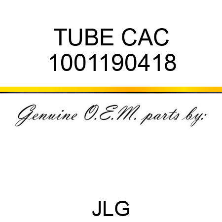 TUBE CAC 1001190418