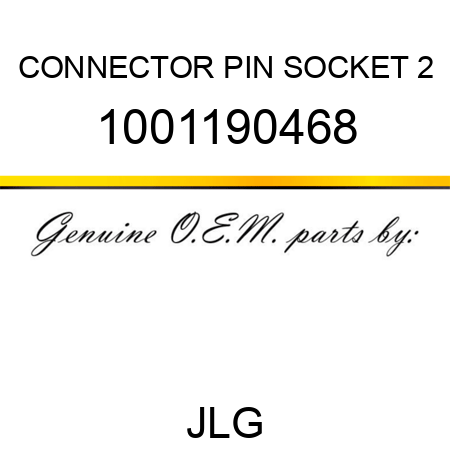 CONNECTOR PIN SOCKET 2 1001190468