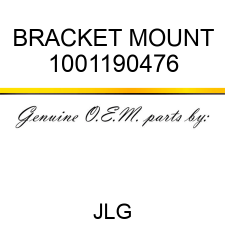 BRACKET MOUNT 1001190476