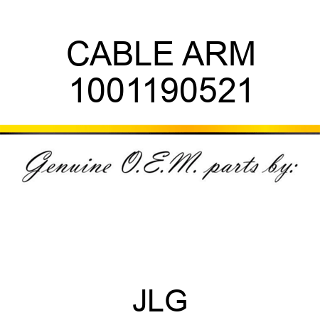 CABLE ARM 1001190521