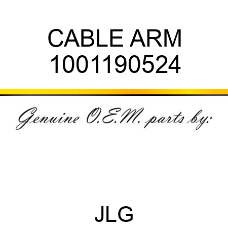 CABLE ARM 1001190524