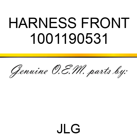 HARNESS FRONT 1001190531