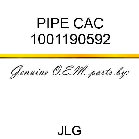 PIPE CAC 1001190592