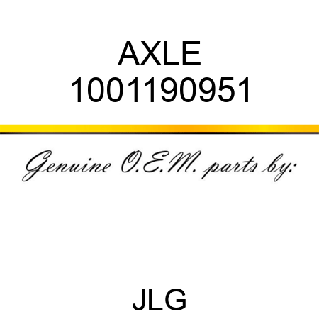 AXLE 1001190951