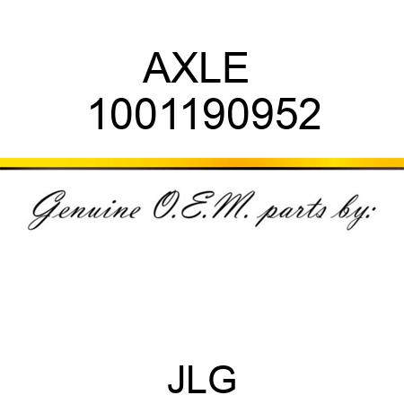 AXLE  1001190952