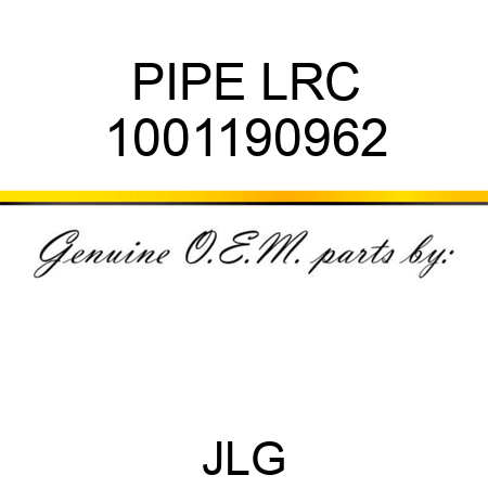 PIPE LRC 1001190962
