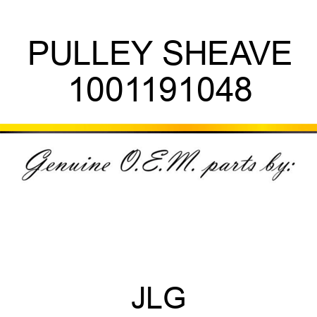 PULLEY SHEAVE 1001191048