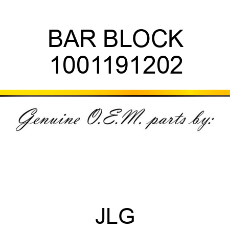 BAR BLOCK 1001191202