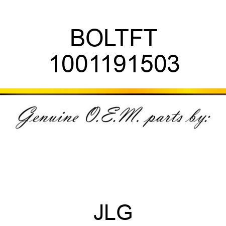 BOLTFT 1001191503