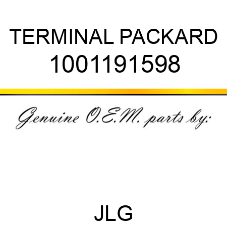 TERMINAL PACKARD 1001191598