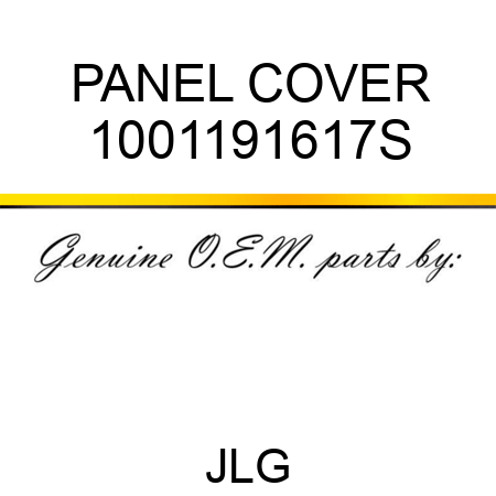 PANEL COVER 1001191617S
