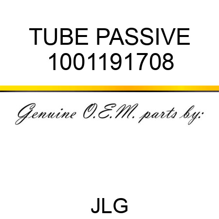 TUBE PASSIVE 1001191708