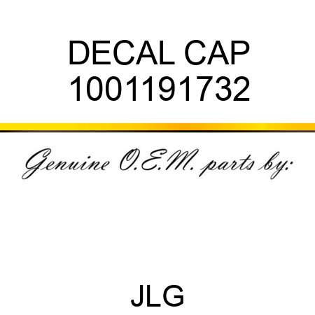 DECAL CAP 1001191732