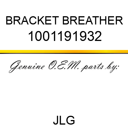 BRACKET BREATHER 1001191932