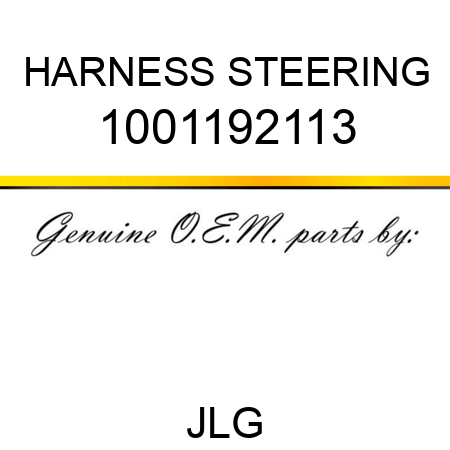 HARNESS STEERING 1001192113