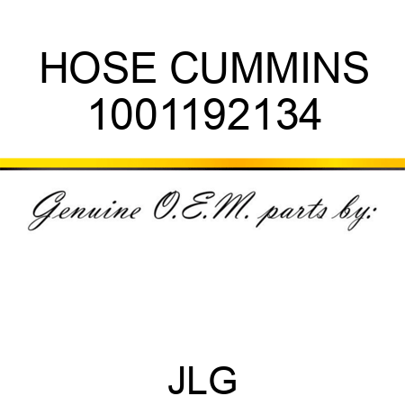 HOSE CUMMINS 1001192134