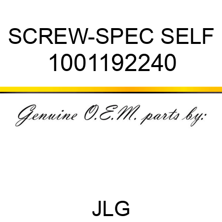 SCREW-SPEC SELF 1001192240