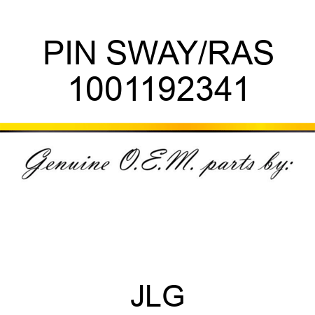 PIN SWAY/RAS 1001192341