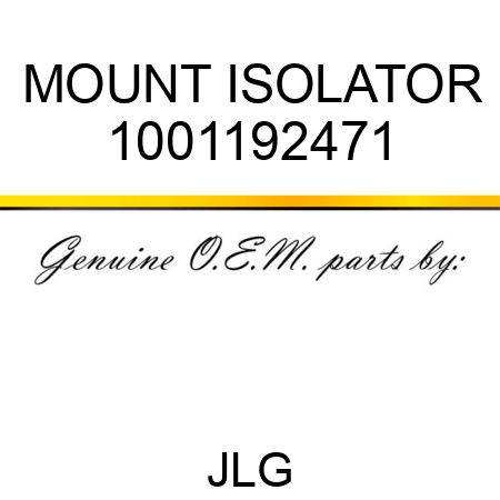 MOUNT ISOLATOR 1001192471