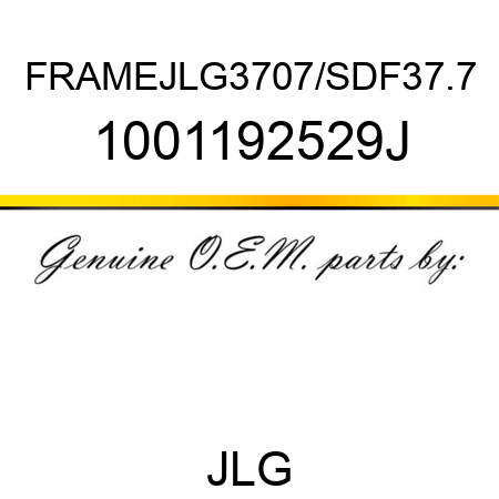 FRAMEJLG3707/SDF37.7 1001192529J