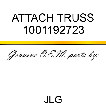 ATTACH TRUSS 1001192723