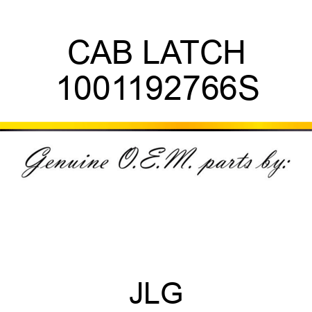 CAB LATCH 1001192766S