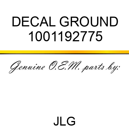 DECAL GROUND 1001192775