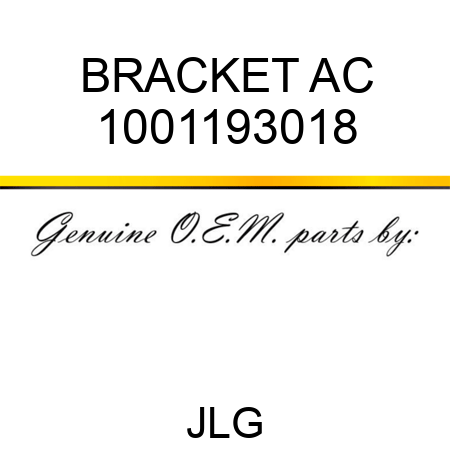 BRACKET AC 1001193018
