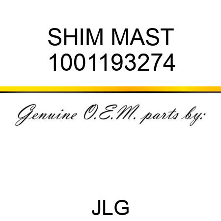 SHIM MAST 1001193274
