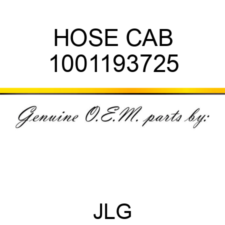 HOSE CAB 1001193725
