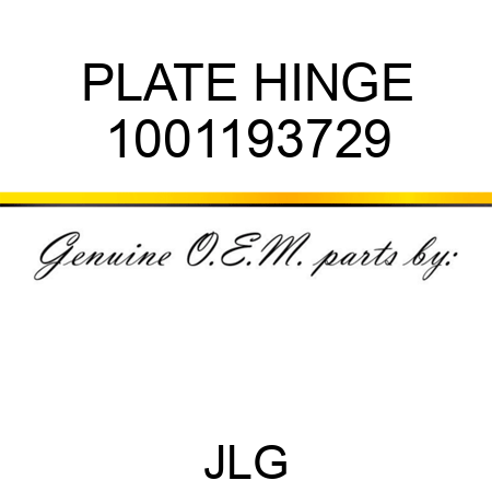 PLATE HINGE 1001193729