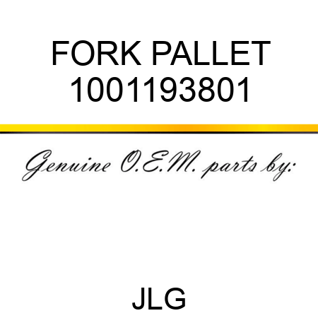 FORK PALLET 1001193801